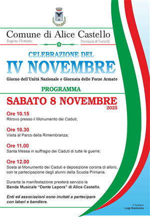 Celebrazione del 4 Novembre